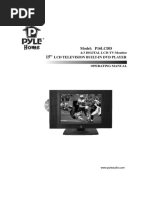 Model P16LCDD: LCD Television Built-In DVD Player