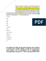 Situaciones ISO 9001 Redaccion de Hallazgos