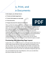 6 Preview, Print, and Distribute Documents: Previewing and Adjusting Page Layout