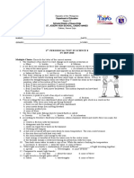 1st Periodic Test - Science 8