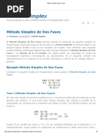 Método Simplex de Dos Fases PDF