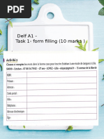 Delf A1 Writing