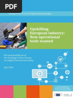 Report On Upskilling European Industry