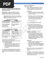 Compensation - Reciprocal Extinction of Claims