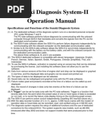 Suzuki Diagnosis System-II Operation Manual