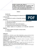 Tema 9 Al. Características Del Lenguaje de Los Alumnos y de Las Alumnas de Educación Infantil y Primaria