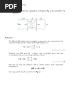 Examples:-1. Calculate The Equivalent Resistance R in The Circuit in Fig Below