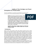 Simulation, Stability of The H-Bridge Low Power Dissipation For Photovoltaic