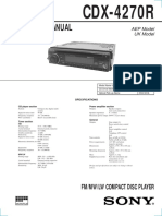 Service Manual: CDX-4270R