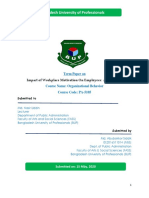 Bangladesh University of Professionals: Impact of Workplace Motivation On Employees: An Analysis