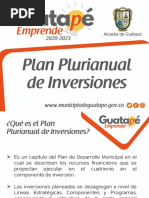 Guatapé Emprende 2020-2023 - Plan Plurianual