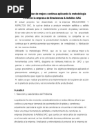 Ejemplo de Una Empresa Aplicando El PHVA de Los 8 Pasos - Docx 2.0