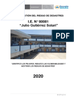 Plan de Gestion de Riesgos - Julio Gutiérrez