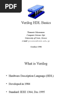 Verilog HDL Basics: Computer Science Dpt. University of Crete, Greece E-Mail: Poisson@