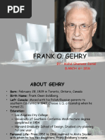 Frank O. Gehry: BY:-Mohd Shanwez Jamal B.Arch 6 SEM