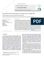 Las Interacciones Entre Las Proteínas de La Leche y Goma de Gelano en Geles Acidificadas