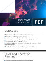 Aggregate Scheduling: Prepared By: Leyla B. Malijan M B A N 1 2 1 6