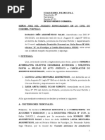 Demanda Nulidad de Acto Jurídico Ii - Jessica Mestanza Arrunategui 060119