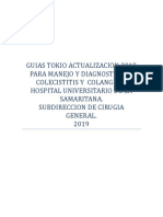 GPC DE COLANGITIS Y COLECISTITIS AGUDA TG18 (Resumen Traducido) PDF