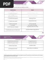 Instructions:: Write 10 Questions and The Answers To Know The Routine of Your Possible New Roommate