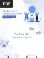 Taekwondo Foundation Form 1&2