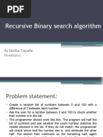 Randomized Binary Search Algorithm