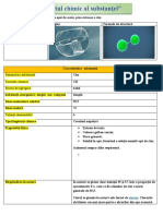 Pașaportul Chimic Al Substanței"