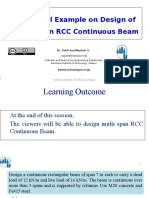 4 Numerical Example On Design of 3 or More Span Cont. Beam