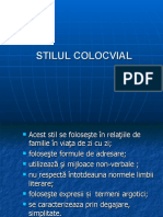 Stilul Colocvial