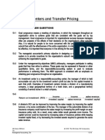 Investment Centers and Transfer Pricing: Answers To Review Questions