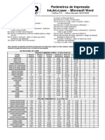 CodFax015 Parametros de Impressao Inkjet Laser Microsoft Word