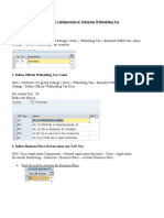 SAP - IMG Configuration of Indonesia Withholding Tax