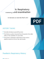 Paediatric Respiratory History and Examination: DR Montaha AL-Iede MD, FRACP, DCH