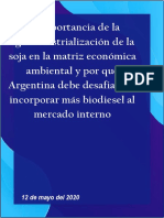 La Importancia de La Soja y Su Agroindustrialización