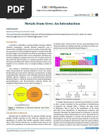 Metals From Ores: An Introduction: CRI SON