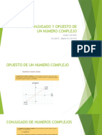 Norma, Conjugado y Opuesto de Un Numero