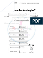 Razonamiento Verbal 3º Analogias Reforzamiento 1de Mayo