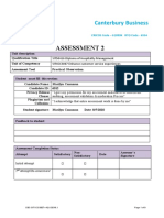 SITXCCS007 Assessment 2 - Practical Final