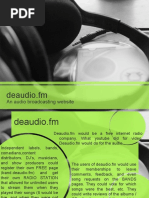 Deaudio - FM: An Audio Broadcasting Website