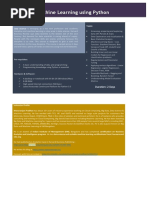 Machine Learning Using Python