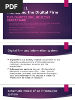 Managing The Digital Firm: This Chapter Will Help You Understand