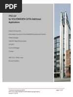 FAQ List For VOLKSWAGEN CATIA Additional Applications