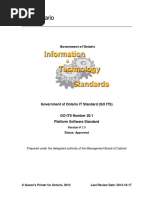 Government of Ontario IT Standard (GO ITS) : Version # 3.0 Status: Approved