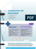 Trastornos de Ansiedad Presentación Según DSM 5