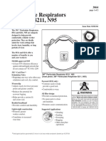 Particulate Respirators 8511 and 8211, N95: Warning