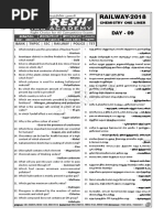 RAILWAY-2018: Chemistry One Liner