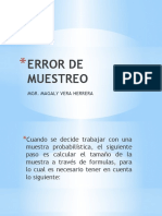 Error de Muestreo