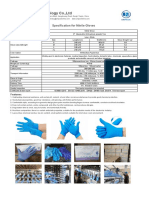 Specification of Nitrile Glove From Tianjin Fayean