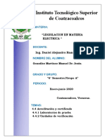 Legislación en Materia Eléctrica