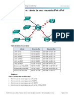 6.4.2.5 Lab - Calculating Summary Routes With IPv4 and IPv6